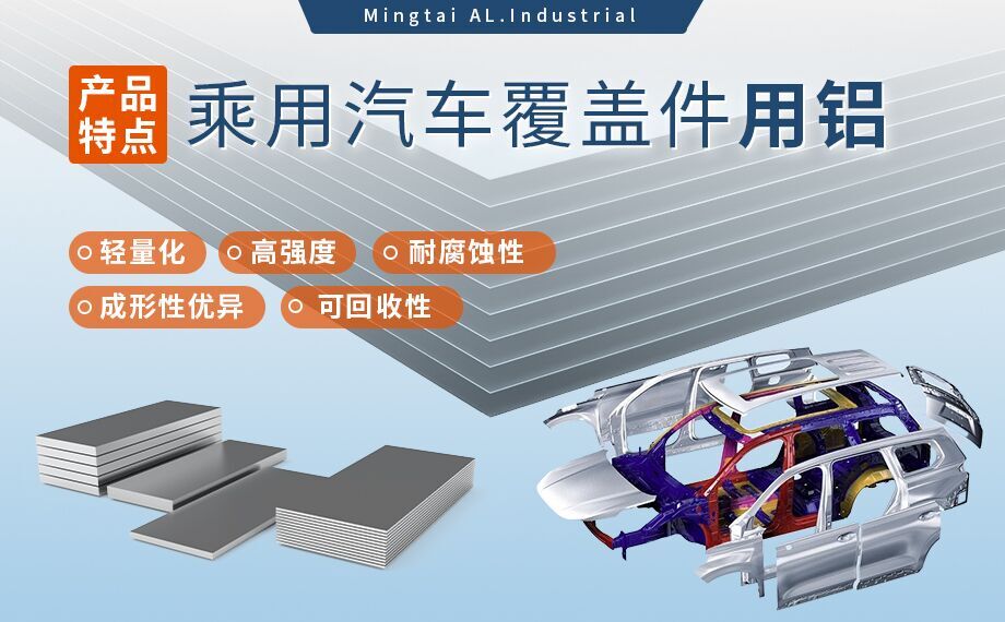 乘用汽車覆蓋件用鋁5系（5052/5182）6系（6016/6111）鋁合金 輕量化、高強(qiáng)度、高成型性